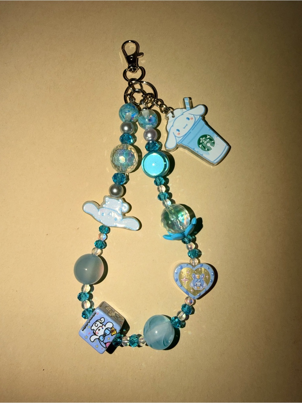 🩵NWOT Cute Cinnamoroll Custom made Keychain/phone/bag charm